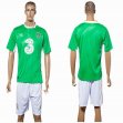 2016 Ireland Republic team green white soccer jersey home