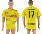 2017-2018 Dortmund thailand version #17 AUBAMEYANG yellow soccer jersey home