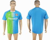 2016-2017 Bayer 04 Leverkusen thailand version skyblue green soccer jersey away