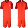 2018 World Cup Poland orange goalkeeper black soccer jersey