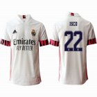 2020-2021 Real Madrid Thailand version #22 ISCO white soccer uniforms home