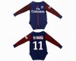 2017-2018 Paris Saint-Germain #11 DI MARIA blue long sleeve baby clothes