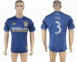 2017-2018 Los Angeles Galaxy #3 COLE Thailand version blue soccer jersey away