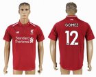 2018-2019 Liverpool Thailand version #12 GOMEZ red soccer jersey