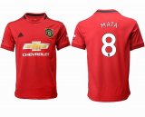 2019-2020 Manchester United #8 MATA thailand version red soccer jersey home