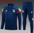 2024-2025 Italy Team blue soccer uniforms with Long Trousers B916