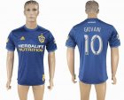 2017-2018 LA Galaxy club GIOVANI #10 thailand version blue soccer jerseys away