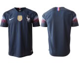 2018-2019 France thailand version blue soccer jersey with FIFA patch