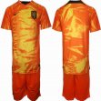 2022 World Cup Netherlands team orange soccer jersey home