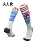 2022 Manchester United Club white skyblue soccer socks