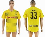 2017-2018 Dortmund thailand version #33 WEIGL yellow soccer jersey home