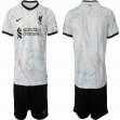 2022-2023 Liverpool club white black soccer jerseys away
