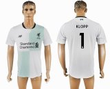 2017-2018 Liverpool club thailand version #1 KLOPP white soccer jersey away