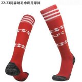 2022 Arsenal Football Club red soccer socks