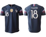 2018-2019 France thailand version #18 THAUVIN blue soccer jersey with FIFA patch