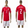 2015-2016 Switzerland national team DJOUROU #2 jerseys red home