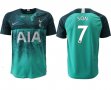 2018-2019 Tottenham Hotspur #7 SON thailand version green soccer jersey away