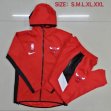 Chicago Bulls red NBA Hooded Sweatshirt with long shorts