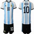 2022 World Cup Argentina #10 MESSI blue black soccer Jerseys home-HQ