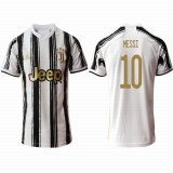 2020-2021 Juventus club Thailand version #10 MESSI white soccer jerseys home