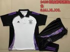 2024-2025 Germany team Polo white black soccer uniforms with long shorts C1096