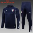 2023-2024 Italy team blue kid soccer uniforms with long shorts E708#