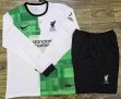 2023-2024 Liverpool club white green black long sleeves soccer jerseys