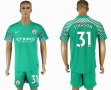 2017-2018 Manchester city #31 EDERSON green goalkeeper soccer jersey