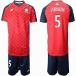 2019-2020 Lille OSC club #5 SOUMAORO red soccer jersey home
