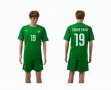 2014 World cup Ivory coast team TOURE YAYA 19 green soccer uniforms away