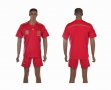 2014 World Cup Spain team red soccer jersey home