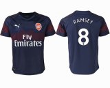 2018-2019 Arsenal thailand version #8 RAMSEY blue soccer jersey away