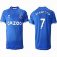 2020-2021 Everton FC Thailand version #7 RICHARLISON blue soccer jersey home