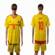 2015-2016 Wales team RAMSEY #10 yellow soccer jersey away