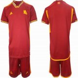 2023-2024 Roma club red soccer jerseys home