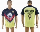 2017-2018 America club #9 R.JIMENEZ thailand version blue yellow soccer jersey home