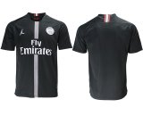 2018-2019 Paris saint germain Jordan thailand version black soccer jersey away