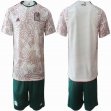 2022 World Cup Mexico Team white red green soccer jerseys away