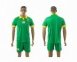 2014-2015 South Africa national team green soccer uniforms away