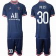 2021-2022 Paris Saint-Germain club #30 MESSI blue soccer jerseys home