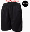 blank black soccer shorts No Pockets