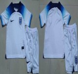 2022 World Cup England white blue soccer jerseys away