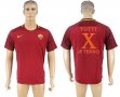 2017-2018 Roman thailand version red Totti Retired soccer jersey home