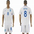 2016-2017 Greece team PETSOS #8 white soccer jersey home