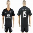 2016-2017 Everton FC club DISTIN #15 black soccer jersey away