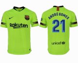 2018-2019 Barcelona thailand version #21 ANDRE GOMES green soccer jersey away