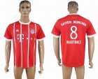 2017-2018 Bayern Munich Thailand version #8 MARTINEZ red soccer uniforms home