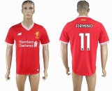 2017-2018 Liverpool Thailand version #11 FIRMINO red soccer jersey home