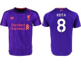 2018-2019 Liverpool Thailand version #8 KEITA purple soccer jerseys away