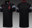 2023-2024 AC Milan Club black polo soccer shirts C1007